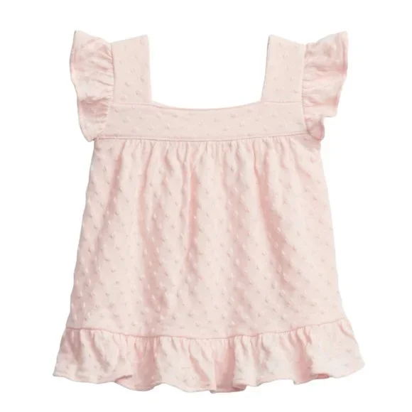 Gap Baby Textured Knit Tunic Shirt Pink 3-6 Months - Picture 1 of 8